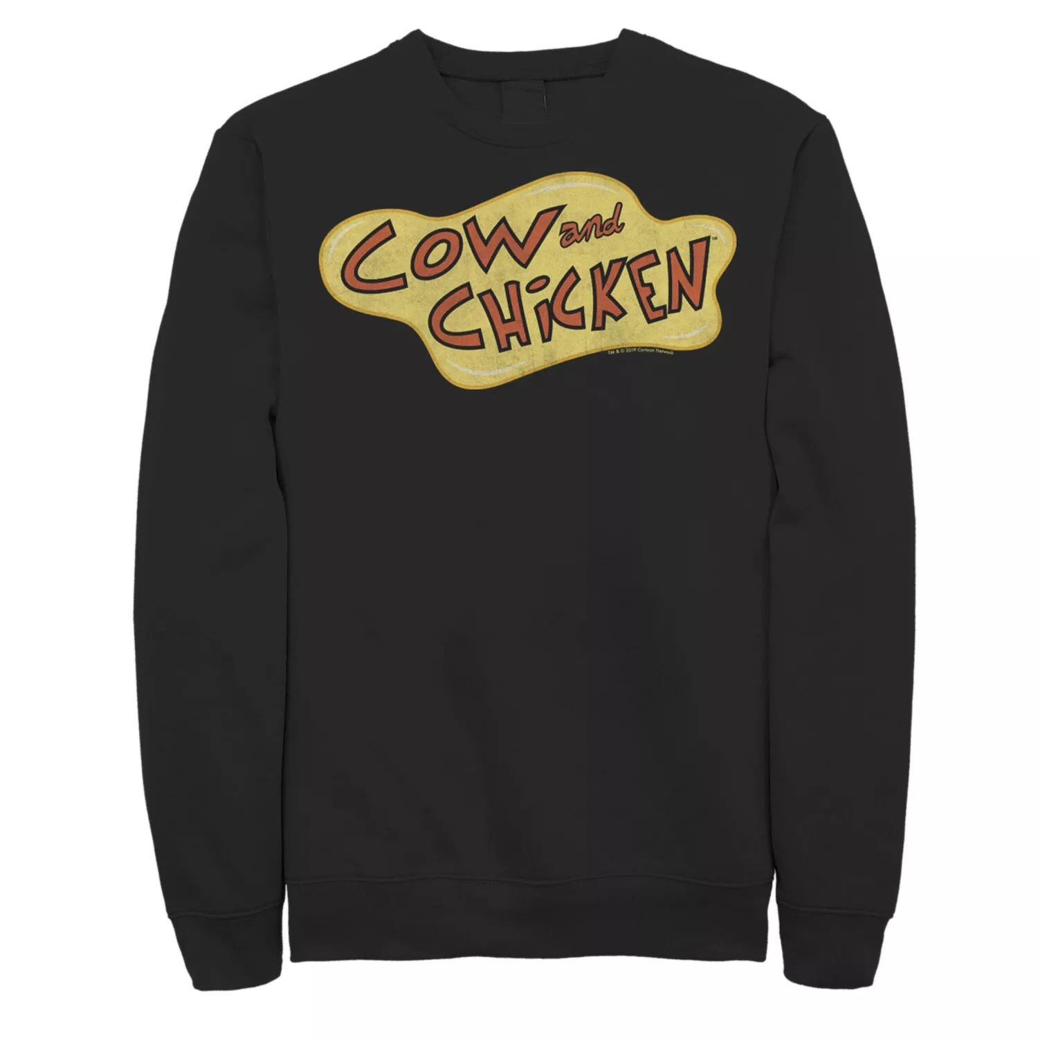 

Мужской свитшот с логотипом Cartoon Network Cow & Chicken Licensed Character