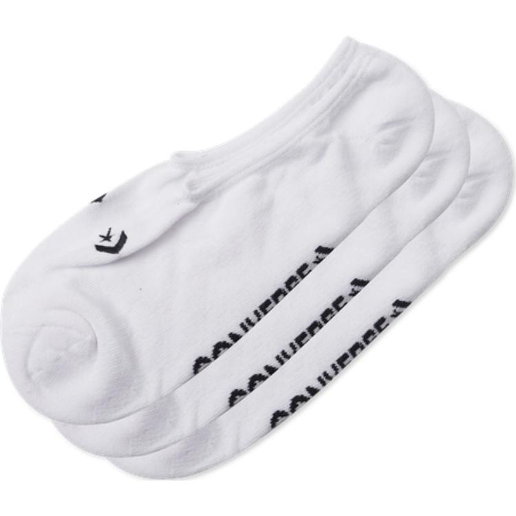 

Носки без видимости Unisex 3 Pack White Converse, 3 упаковки (Белый)