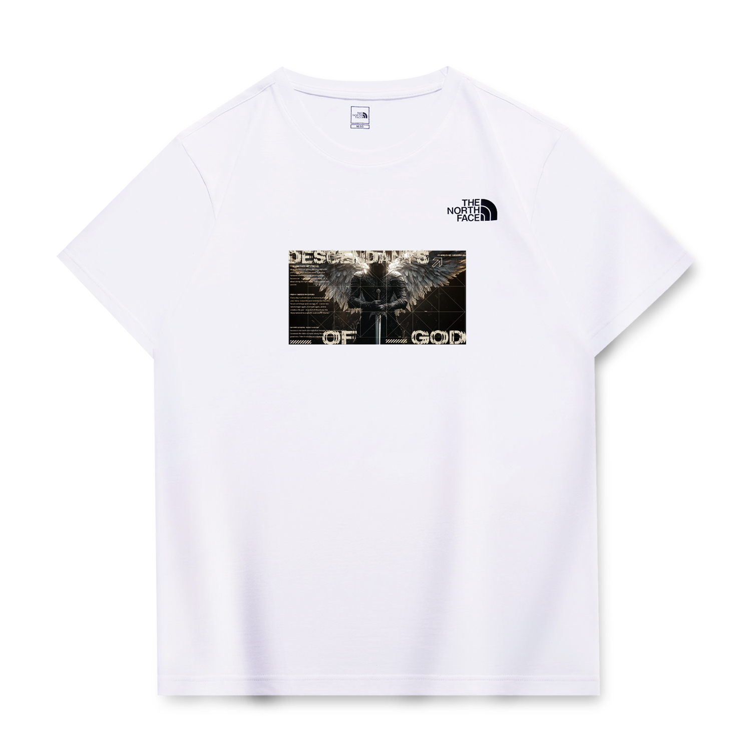 

THE NORTH FACE Футболка унисекс белая, Белый, THE NORTH FACE Футболка унисекс белая