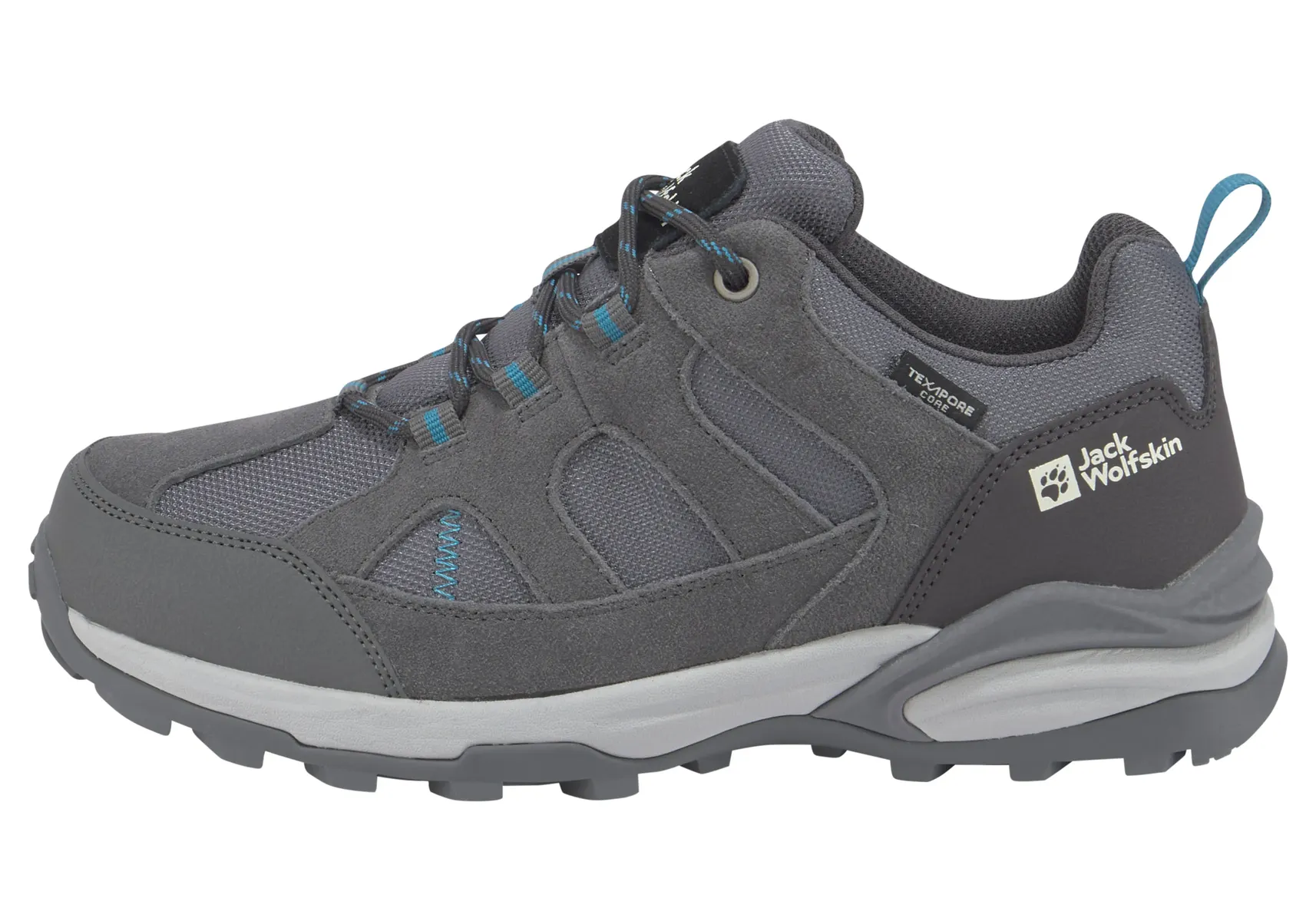 Кроссовки Jack Wolfskin "TRAIL HIKER TEXAPORE LOW W", водонепроницаемые, цвет Grau-Mint — фото 2