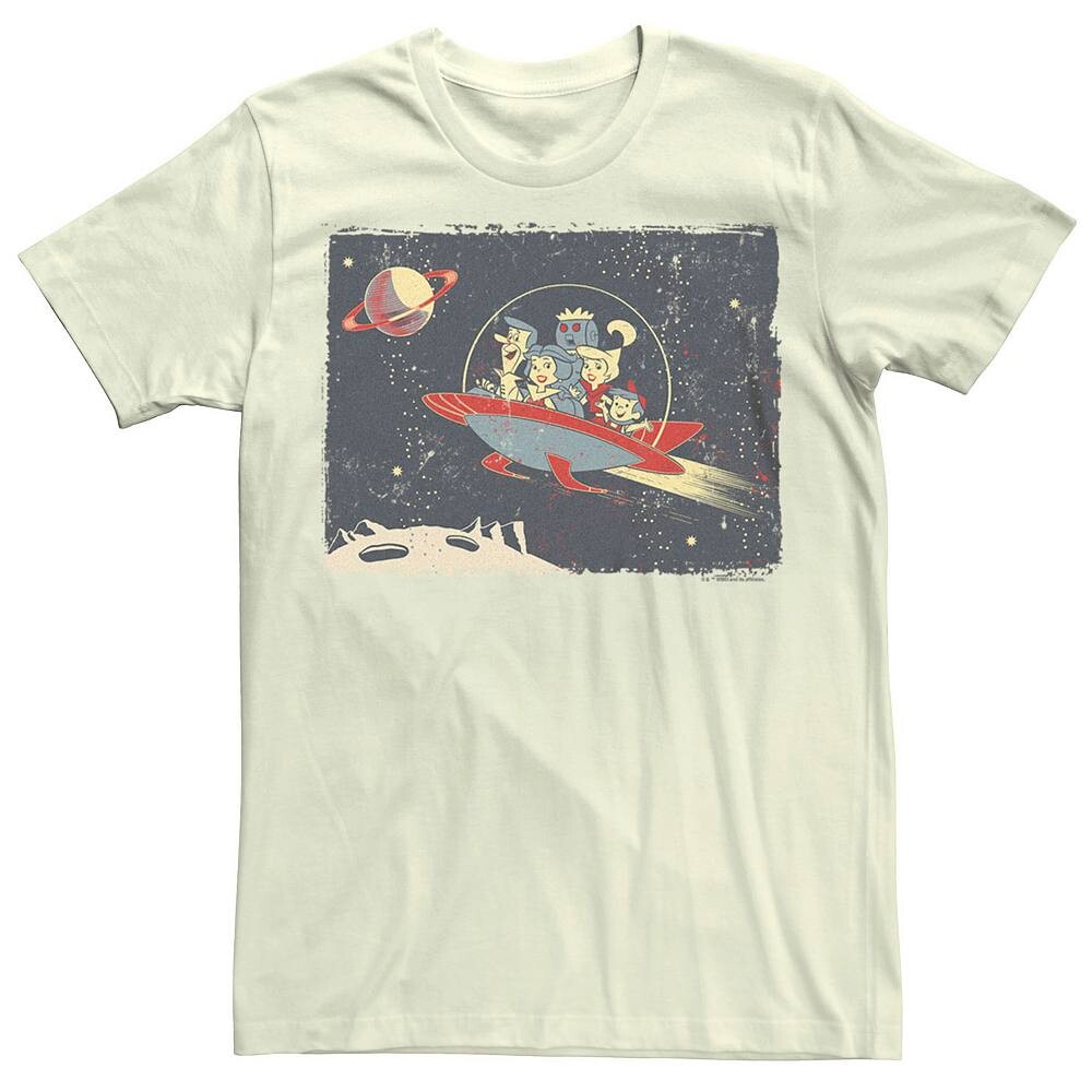

Мужская футболка с рисунком The Jetsons Vintage Scene Licensed Character, цвет Natural