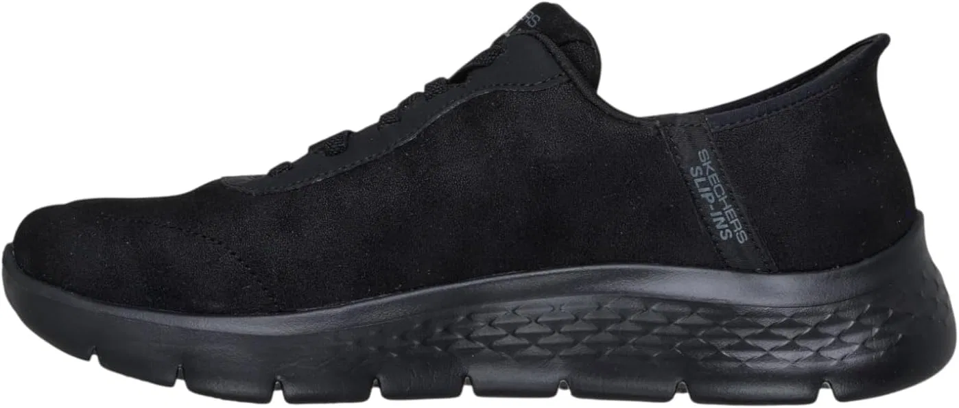 Мужские кроссовки Skechers Slip Ins Go Walk Flex Trainers, Black Textile