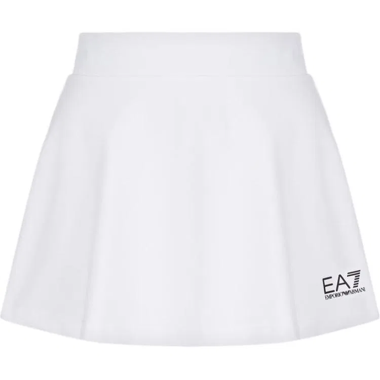 Юбка мини теннисная Giorgio Armani Ventus7 на эластичном поясе EMPORIO ARMANI, White