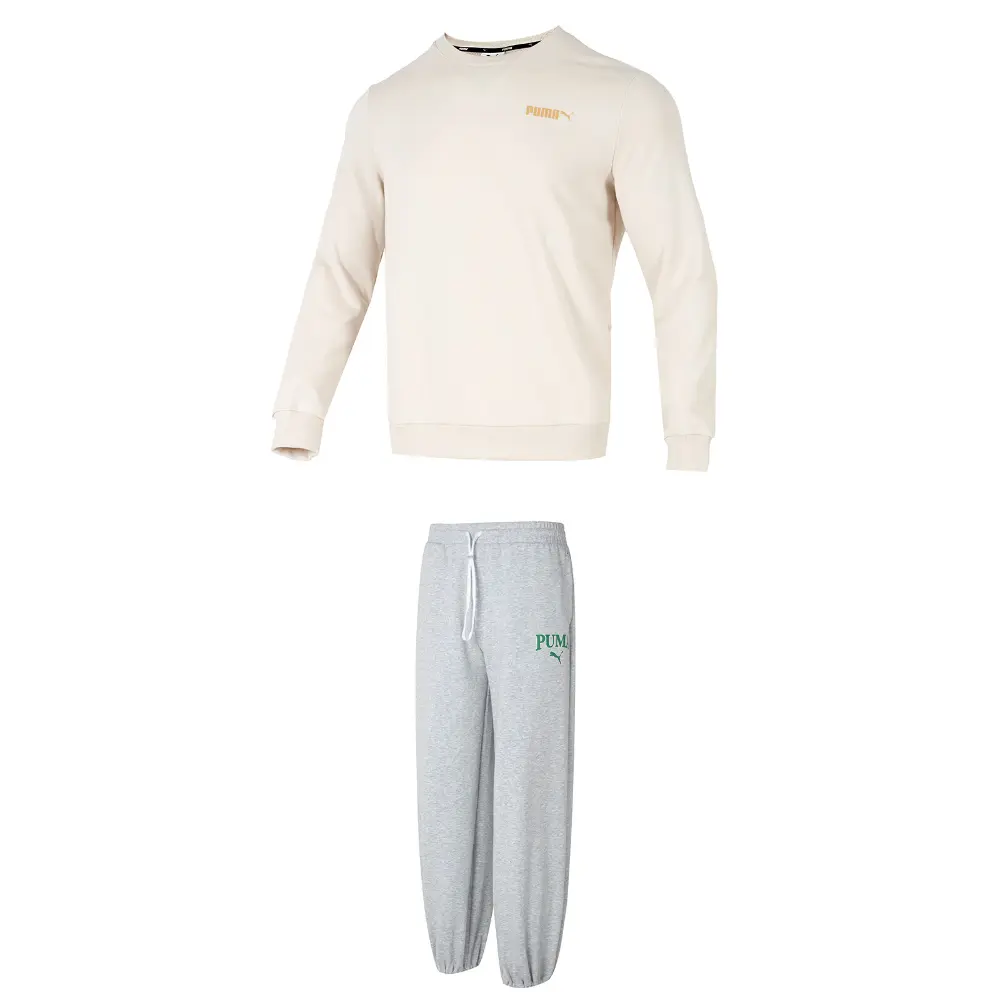 

Свитшот сет мужской комплект одежды снежный свитшот+серые брюки PUMA, серый
