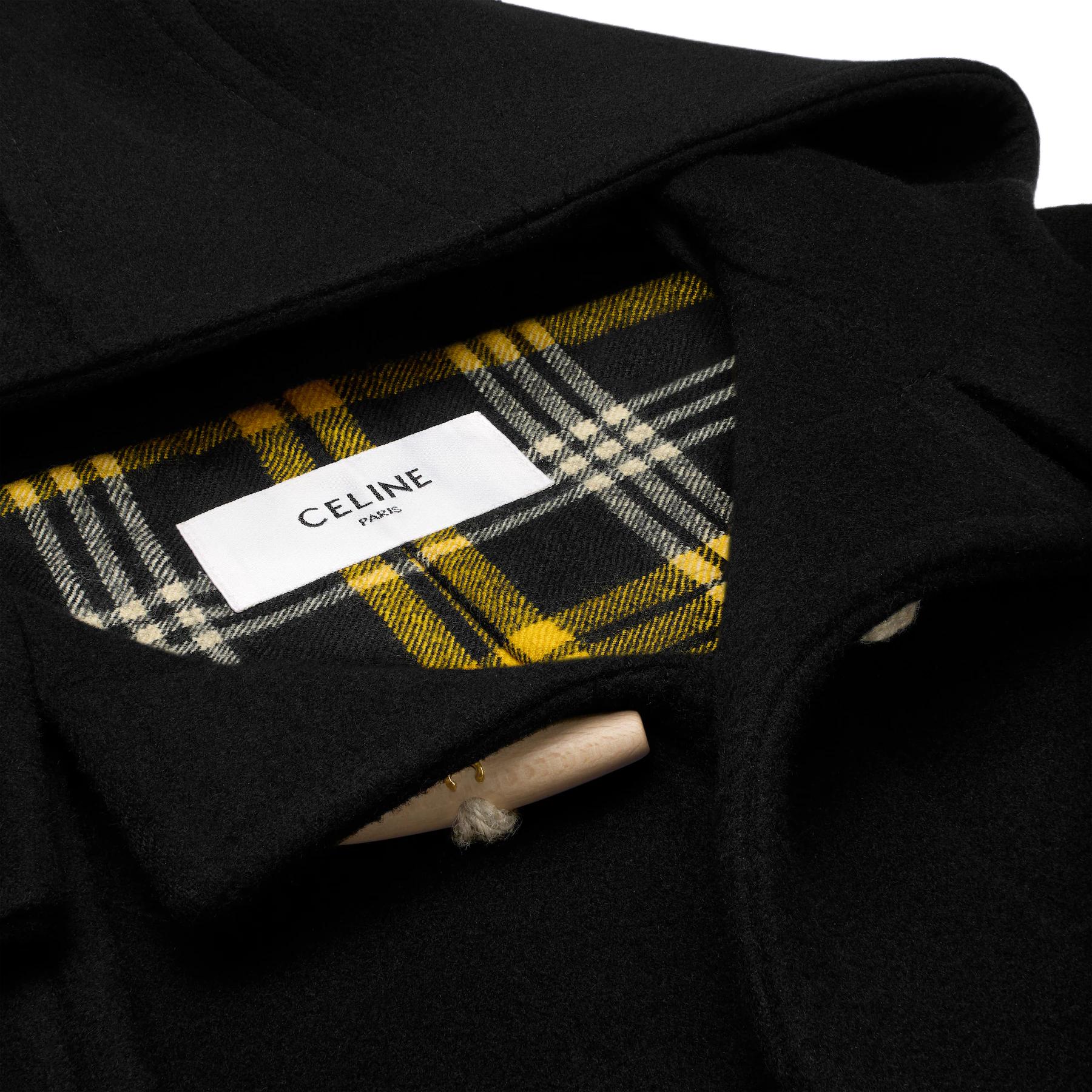 Пальто FW25 свободного кроя для женщин CELINE, черный — фото 3
