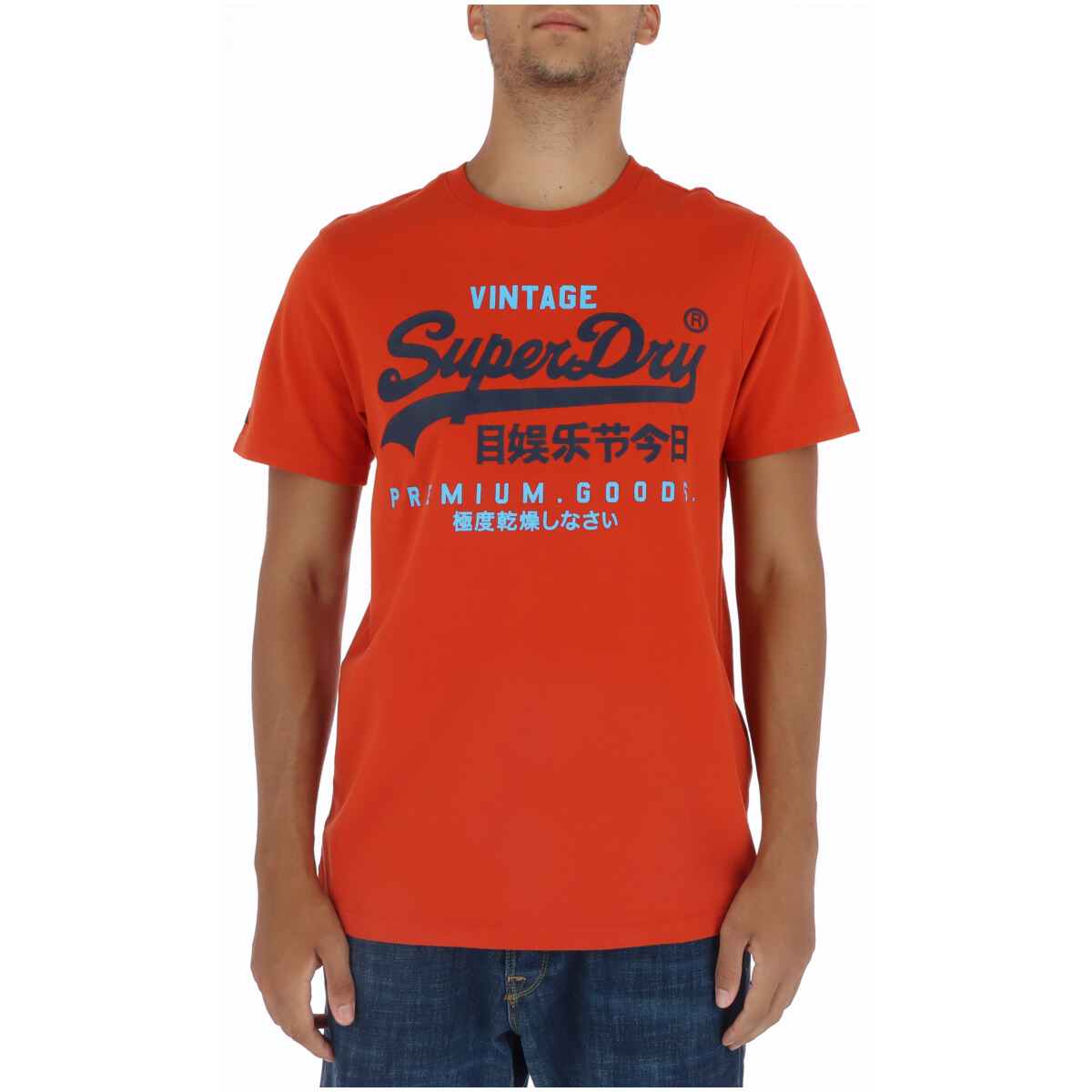 

Футболка мужская Superdry. с принтом, оранжевый