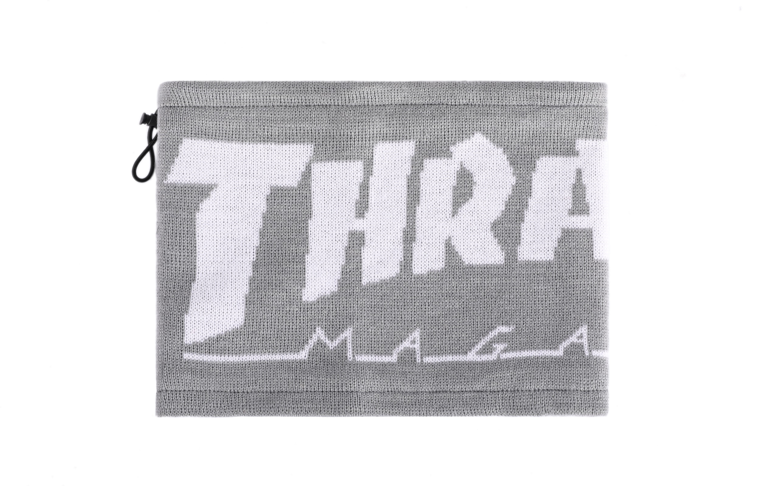 

Шарф унисекс серые Thrasher, серый