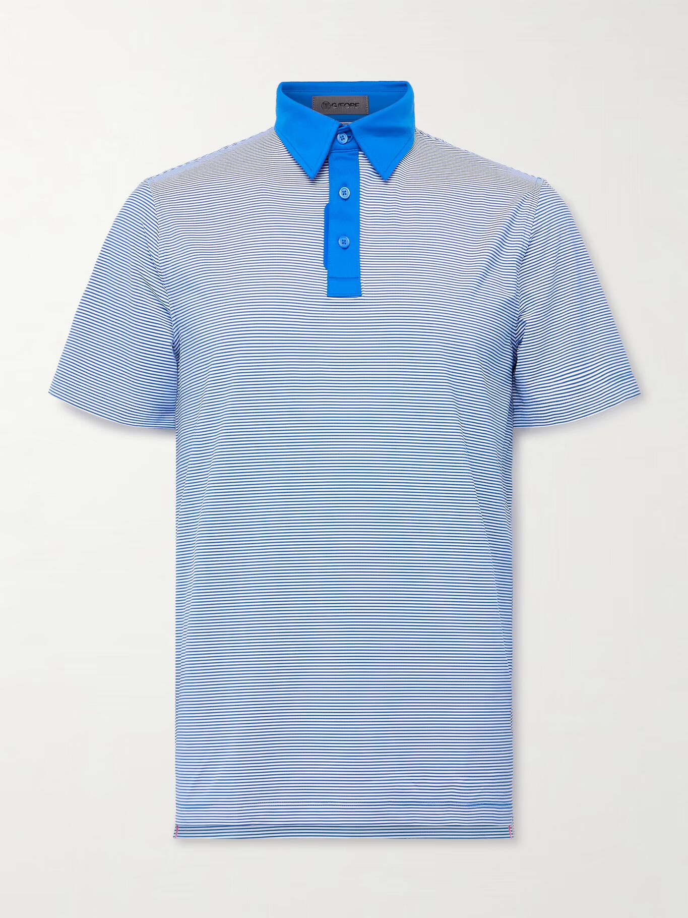 

Полосатая рубашка-поло для гольфа Tech-Jersey G/FORE, синий
