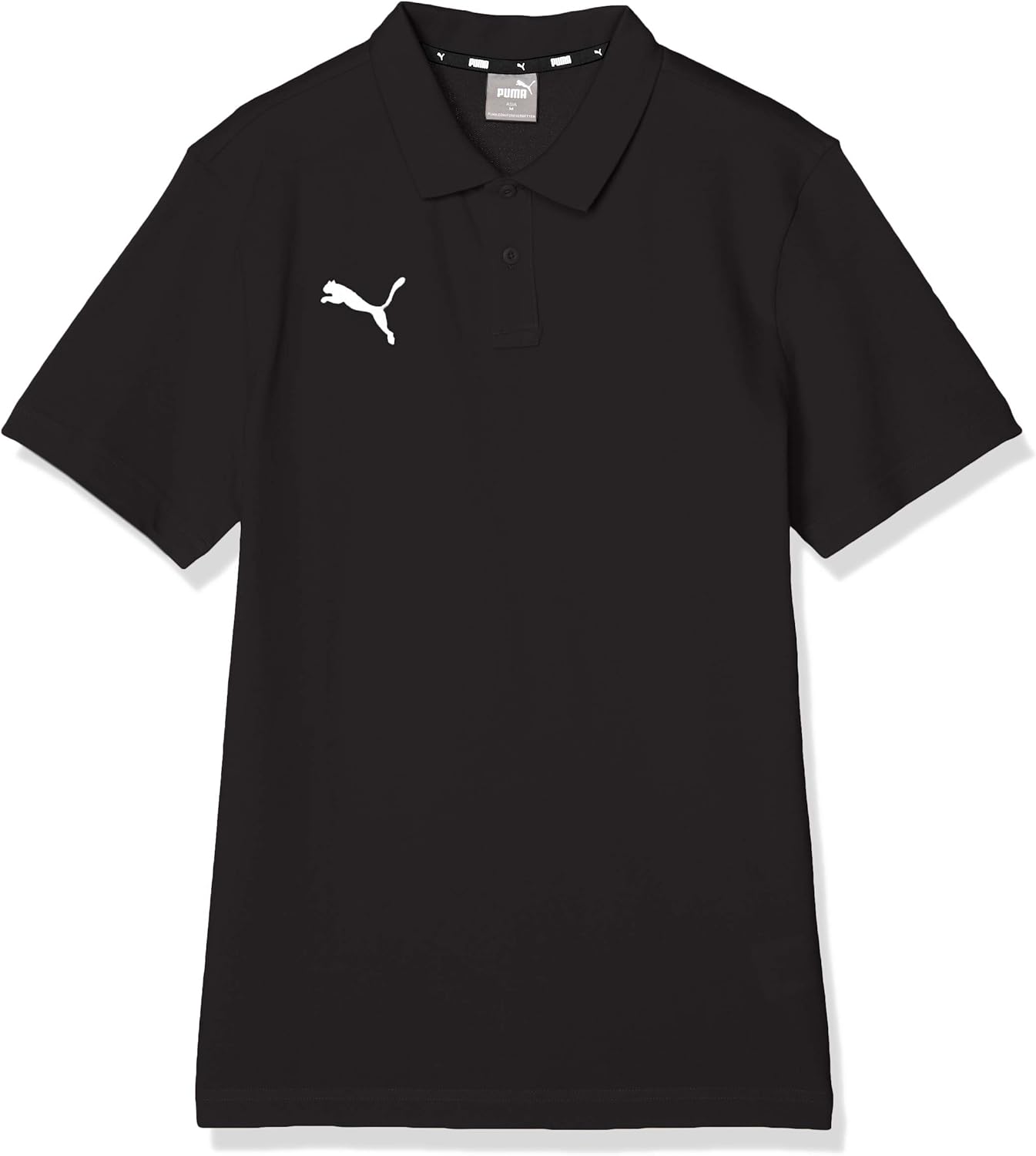 

Мужская поло-рубашка Puma 656978 Team Goal 23, с коротким рукавом, простая, повседневная, белый/черный