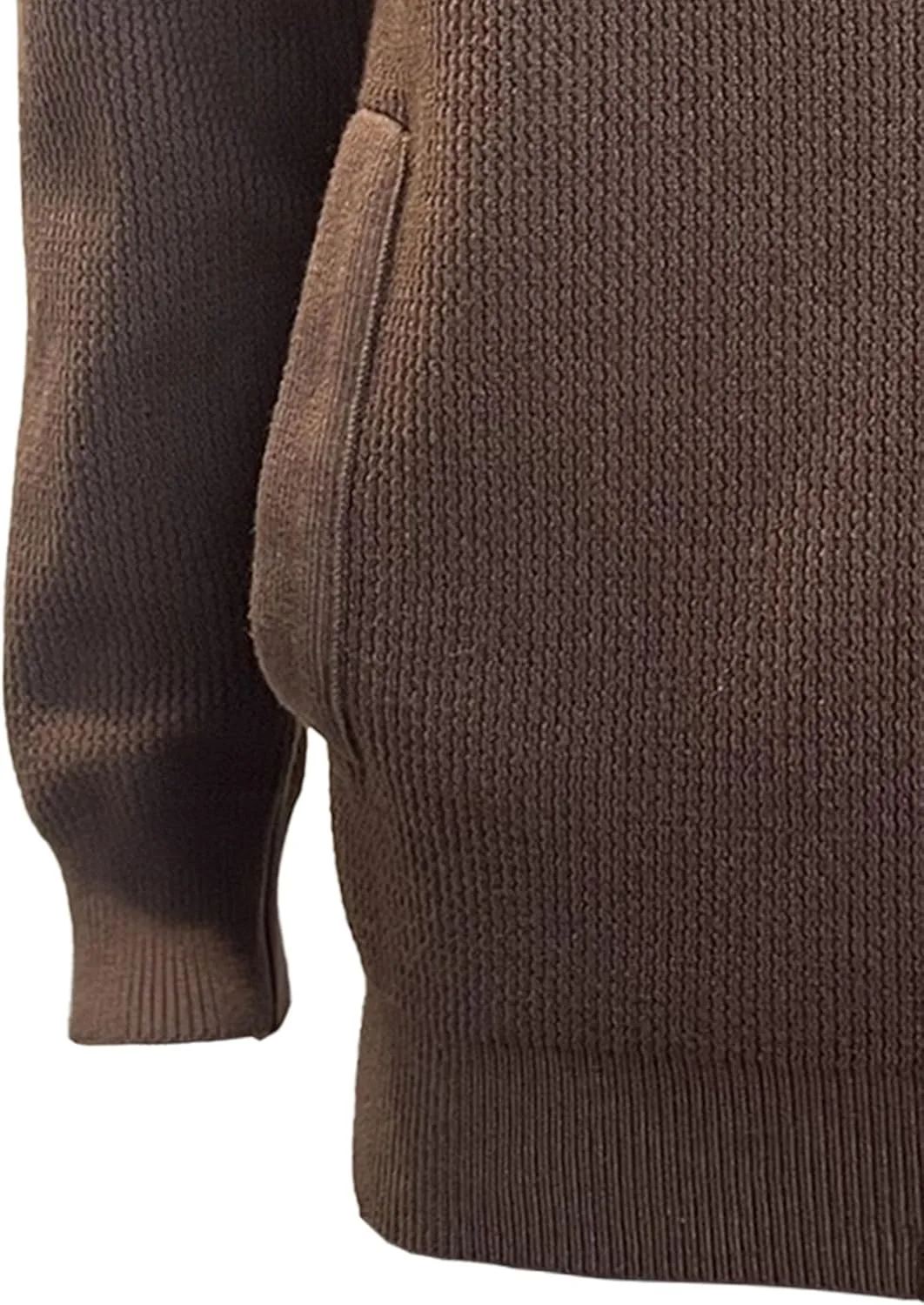 Кардиган для мужчин Casual Slim Fit с длинными рукавами и воротником стойкой — фото 3