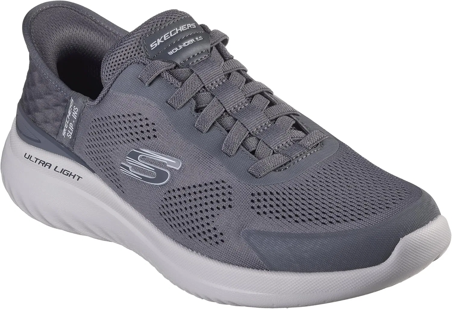 Мужские слипоны Skechers Bounder 2.0 Emerged, Darkgray — фото 4