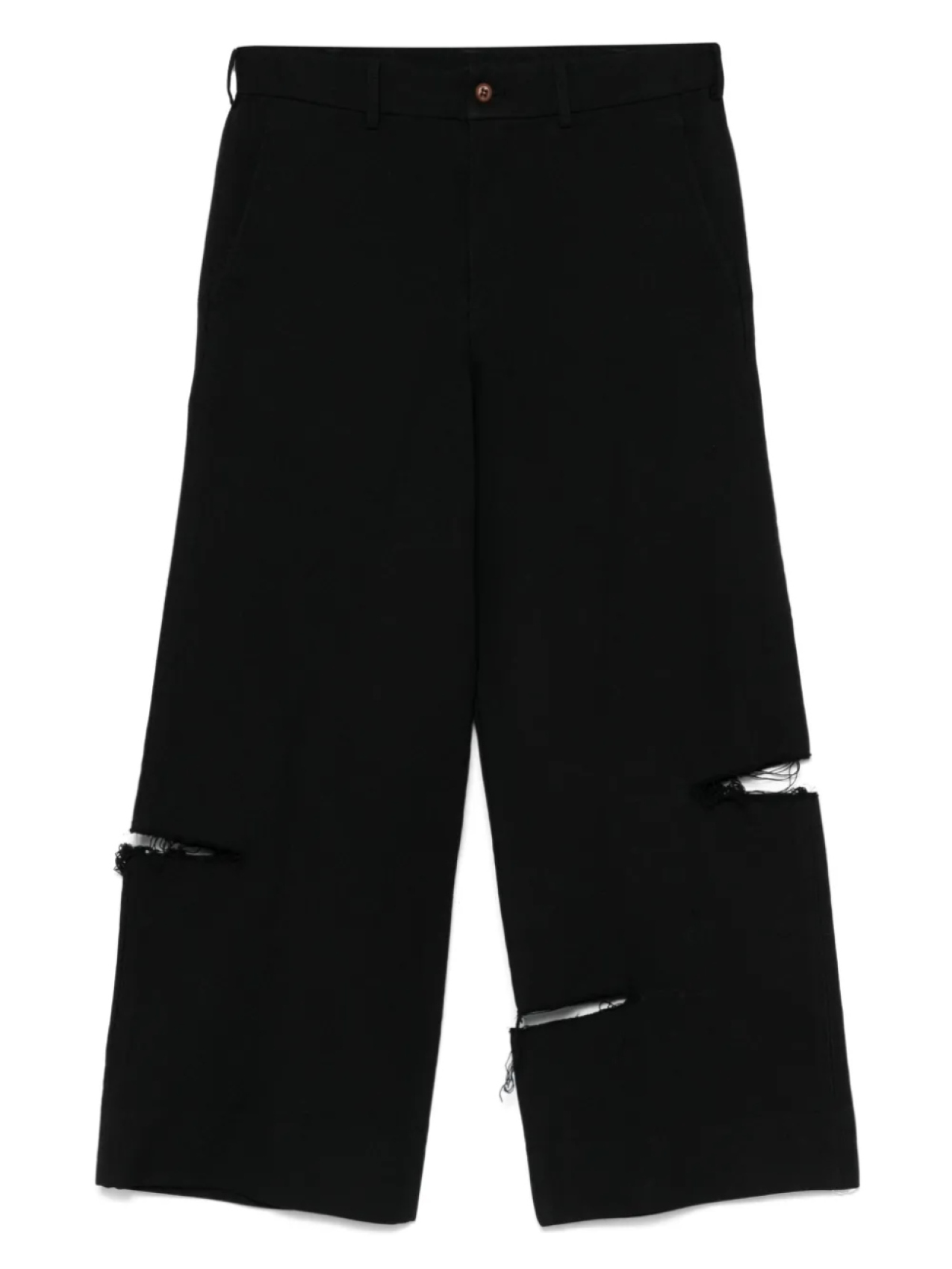 

Потертые брюки Black Comme Des Garçons, черный