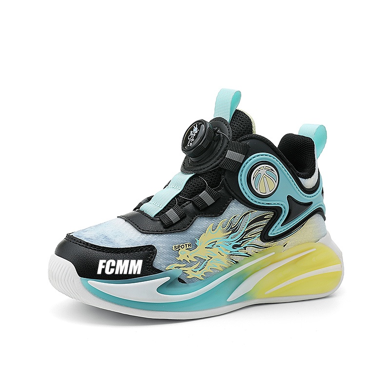 

Баскетбольные кроссовки с высоким дышащим верхом для детей FCMM, синий