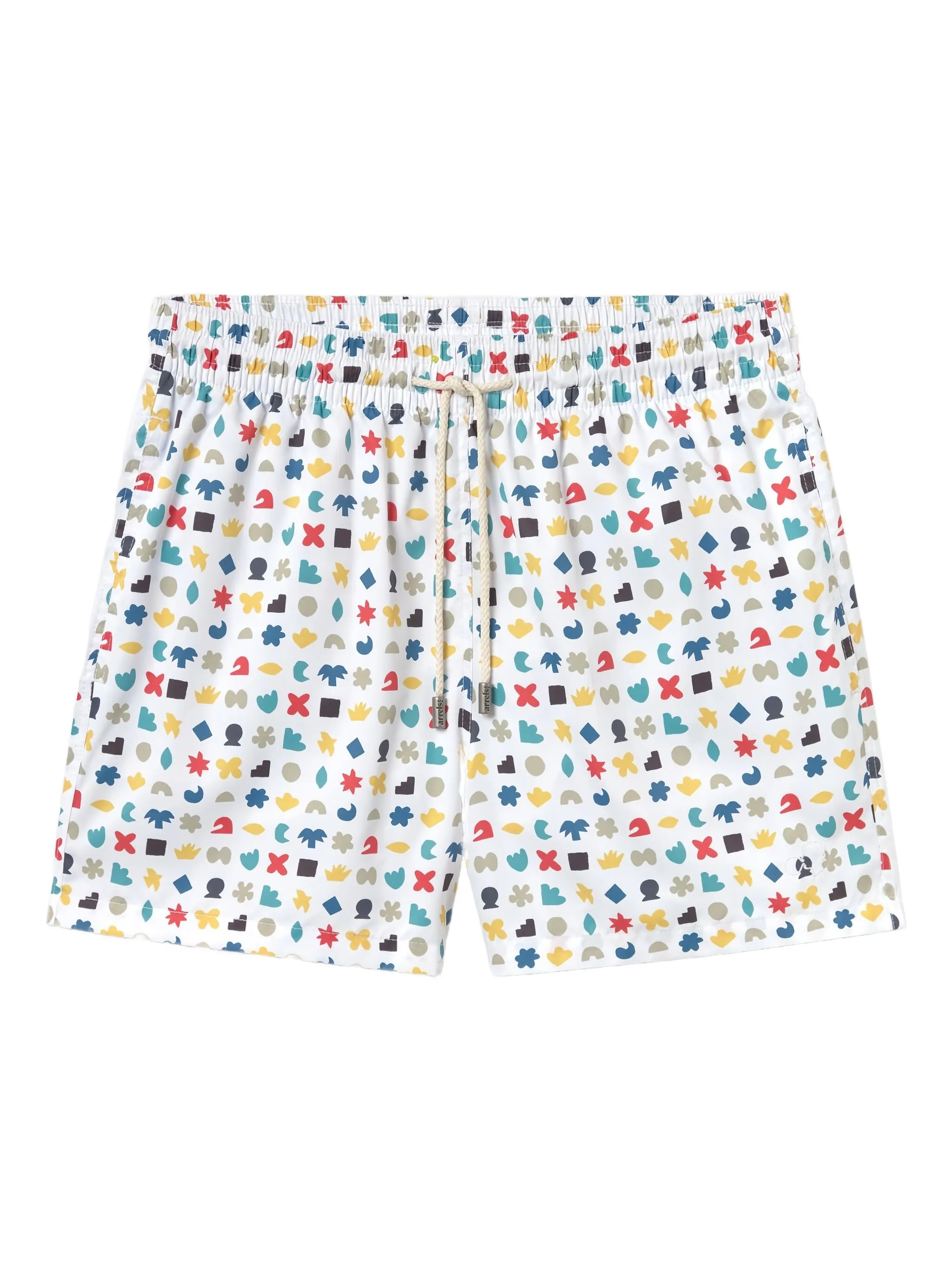 

Плавки-шорты с геометричным принтом Arrels Barcelona, белый