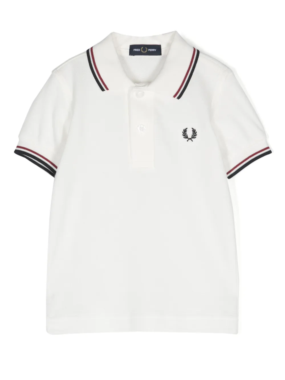 

Рубашка поло с вышитым логотипом Fred Perry Kids, белый