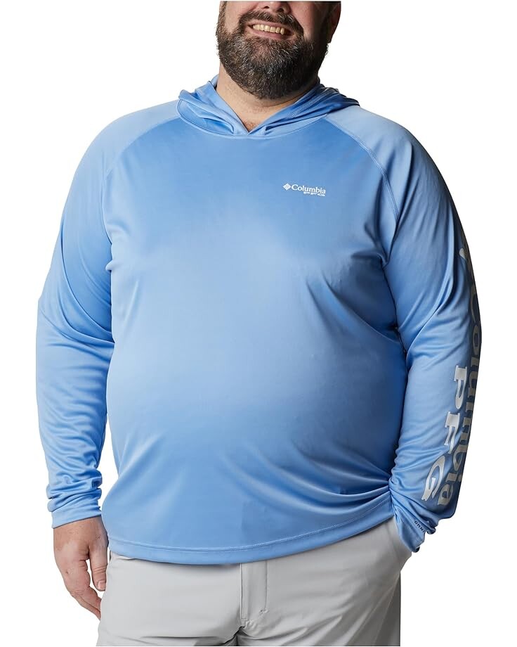 

Худи Columbia Big & Tall Terminal Tackle, цвет White Cap/White Logo
