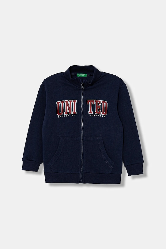 

Детская хлопковая толстовка United Colors Of Benetton, темно-синий