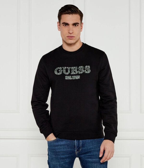 

Свитер Slim fit Guess Jeans, черный