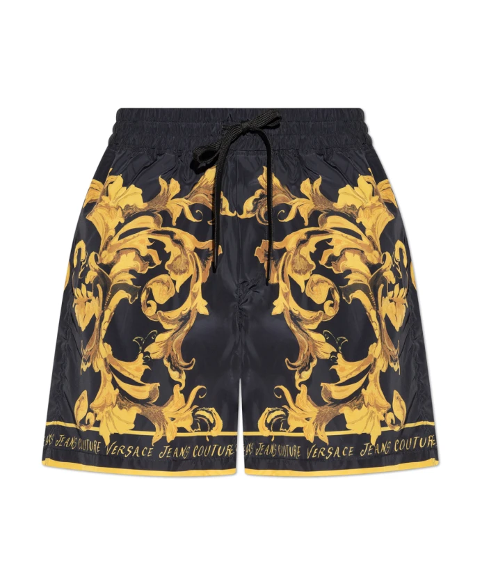 

Шорты с барочным узором Versace Jeans Couture, желтый