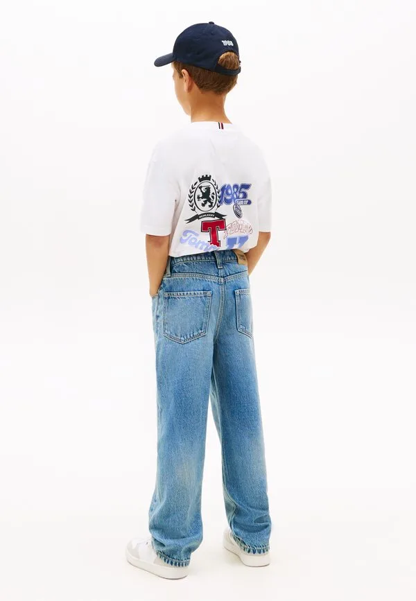 Джинсы свободного кроя с бахромой, прямые джинсы Tommy Hilfiger, Mediumused — фото 3