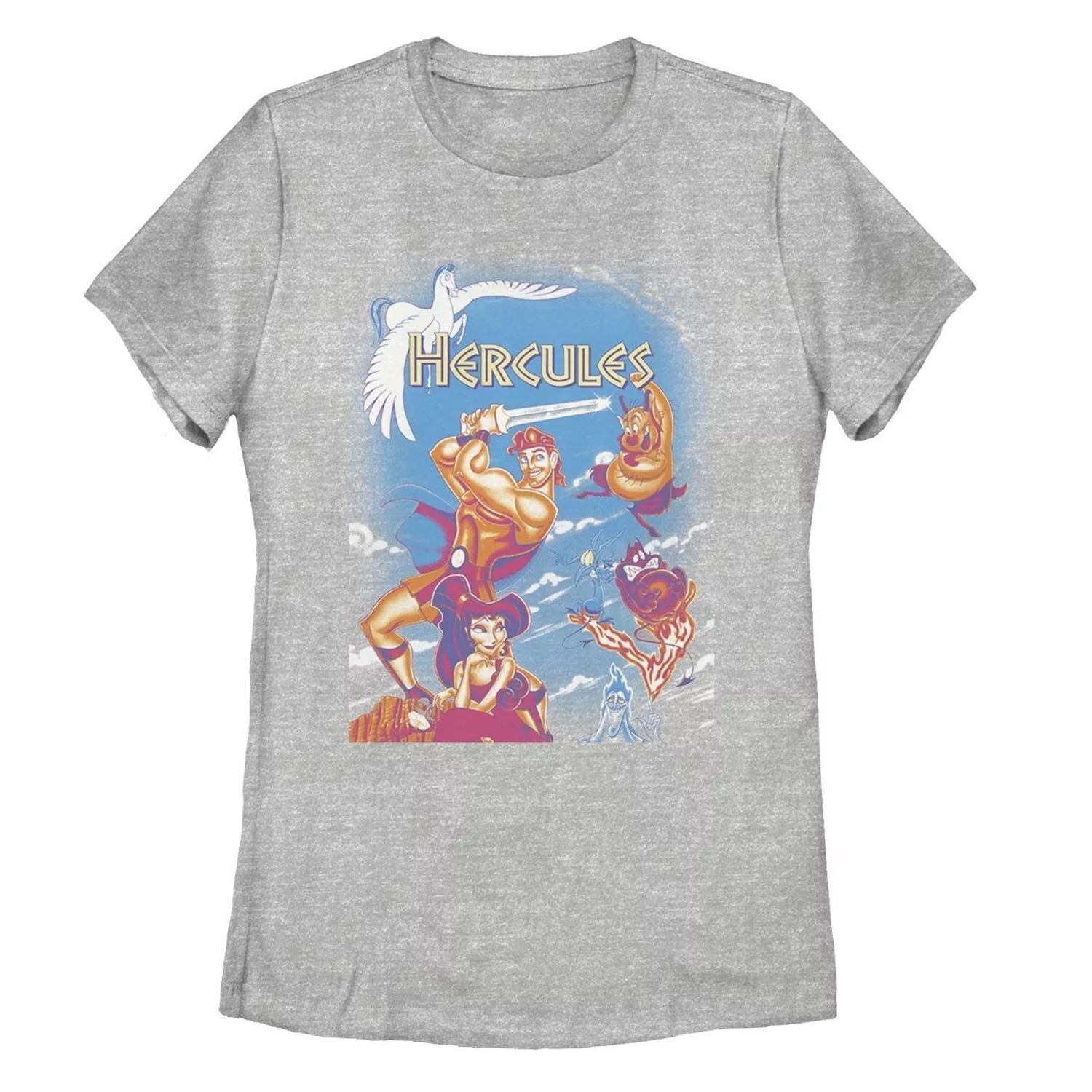

Винтажная футболка Missy Crew для юниоров Disney Hercules Box Art Licensed Character, Серый, Винтажная футболка Missy Crew для юниоров Disney Hercules Box Art Licensed Character