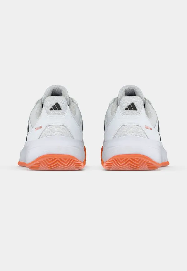 Теннисные кроссовки courtjam control 3 all-court Adidas Performance, Footwear White/Core Black/Lucid Orange — фото 4
