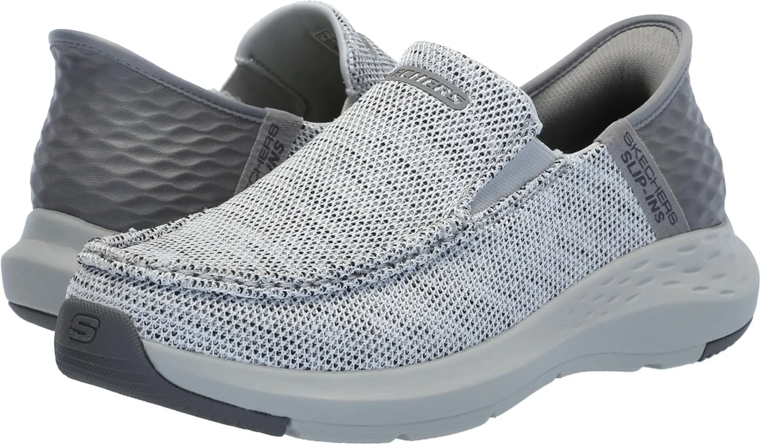 Лоферы Skechers USA Men's Mens Parson - MOX Hands Free Slip-in, серый — фото 3