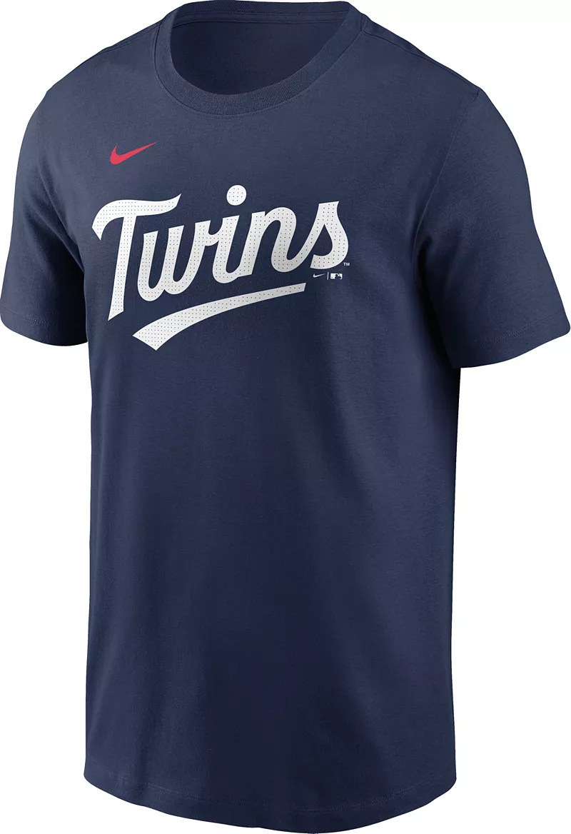 Мужская темно-синяя футболка Nike Minnesota Twins Royce Lewis #23 — фото 2