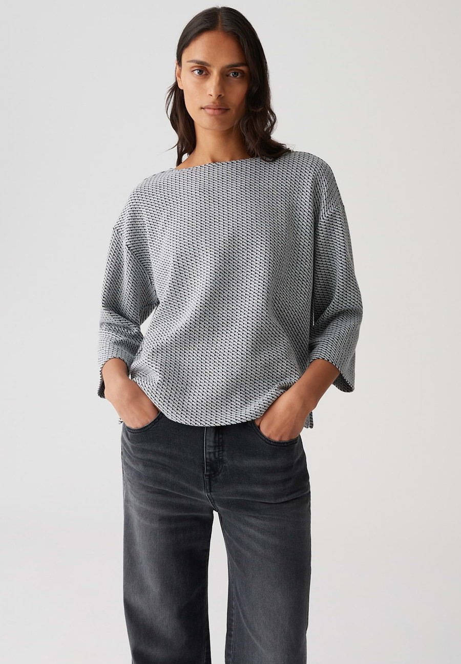 

Толстовка OPUS LOOSE FIT 3/4 SLEEVE PRINT, Hazy Fog Melange/Grey