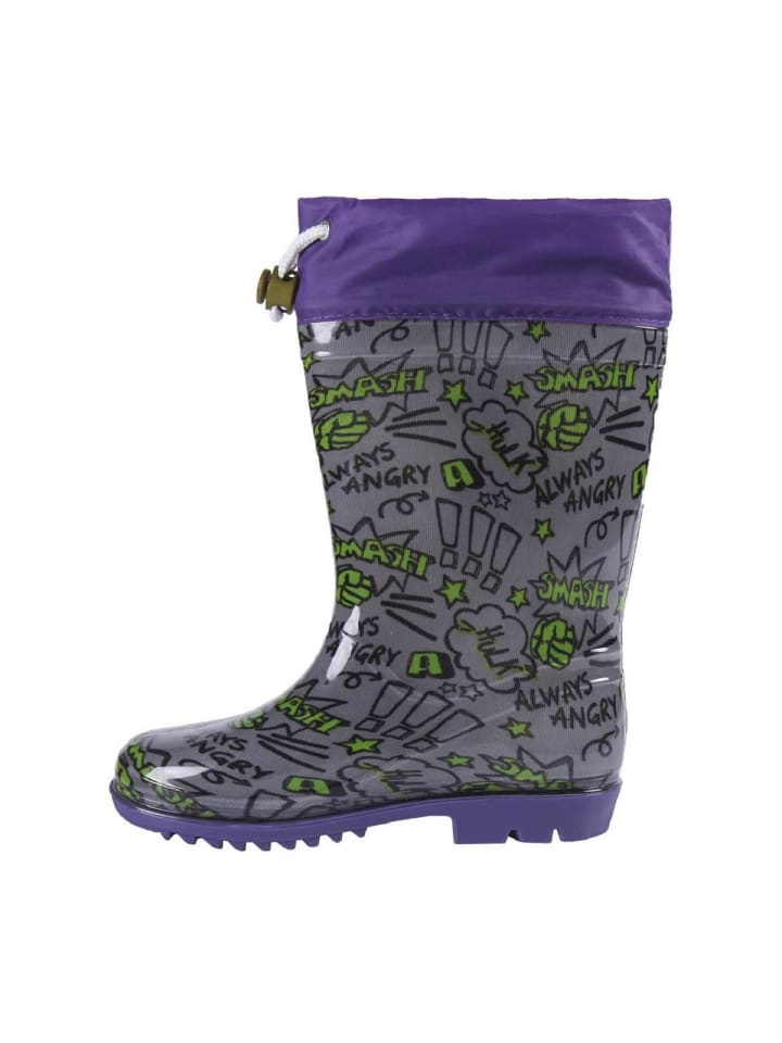 Резиновые сапоги Avengers Regenstiefel Wasserfeste Stiefel Gummistiefel für Kinder, фиолетовый — фото 3