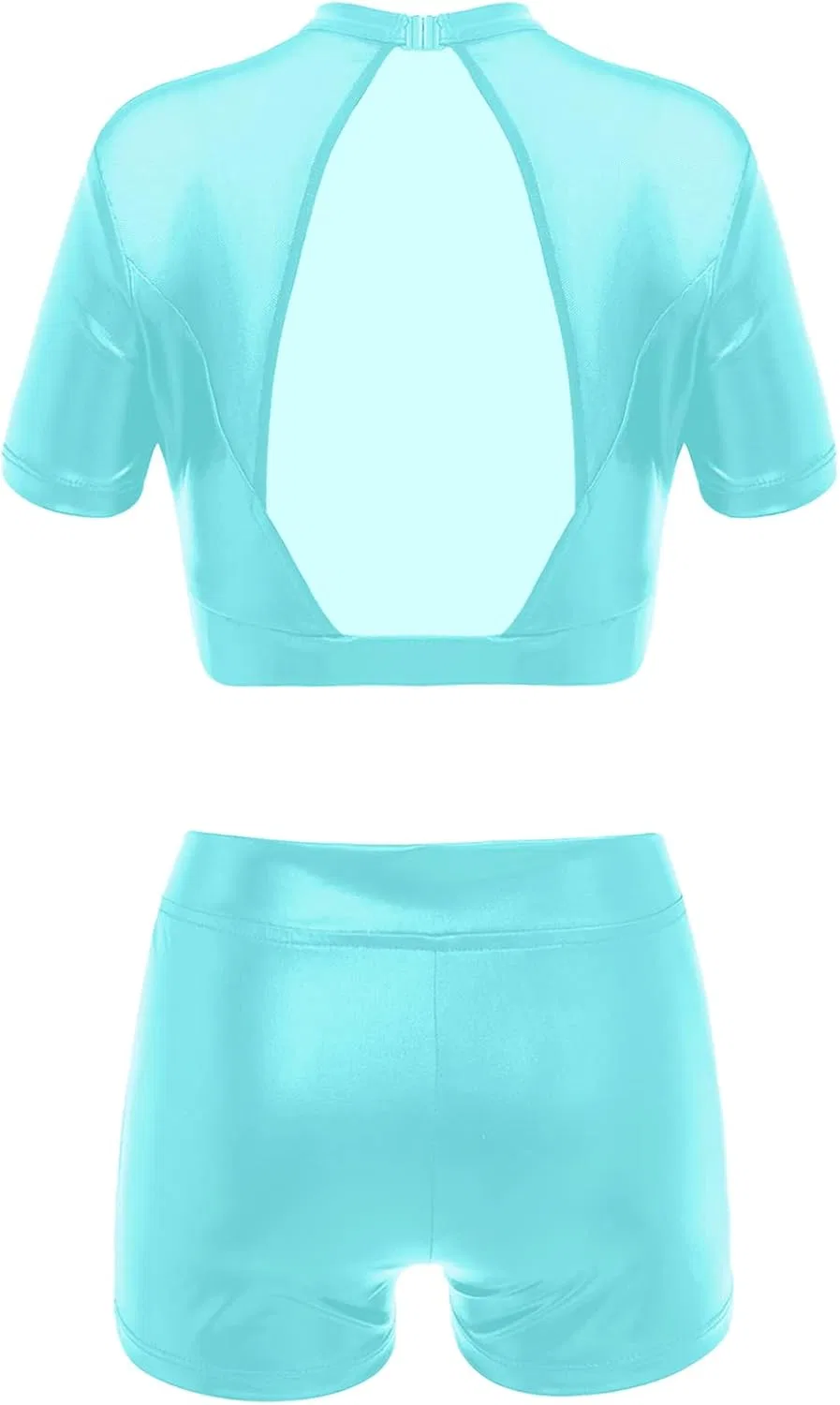 Детский спортивный костюм с блестками JEATHA, 2 предмета, цвет Mint Green — фото 2