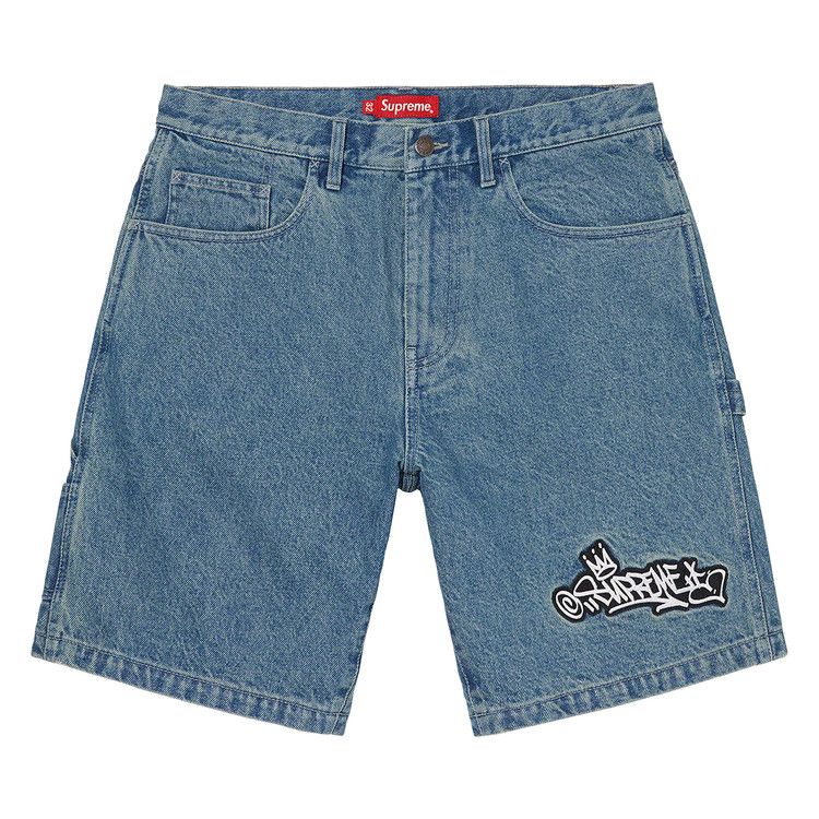 

Шорты Supreme Handstyle Denim Painter Short, Blue
