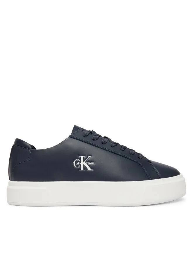 Calvin Klein Кроссовки Basket Cupole Laceup Lth Ml YM0YM01460 темно-синие
