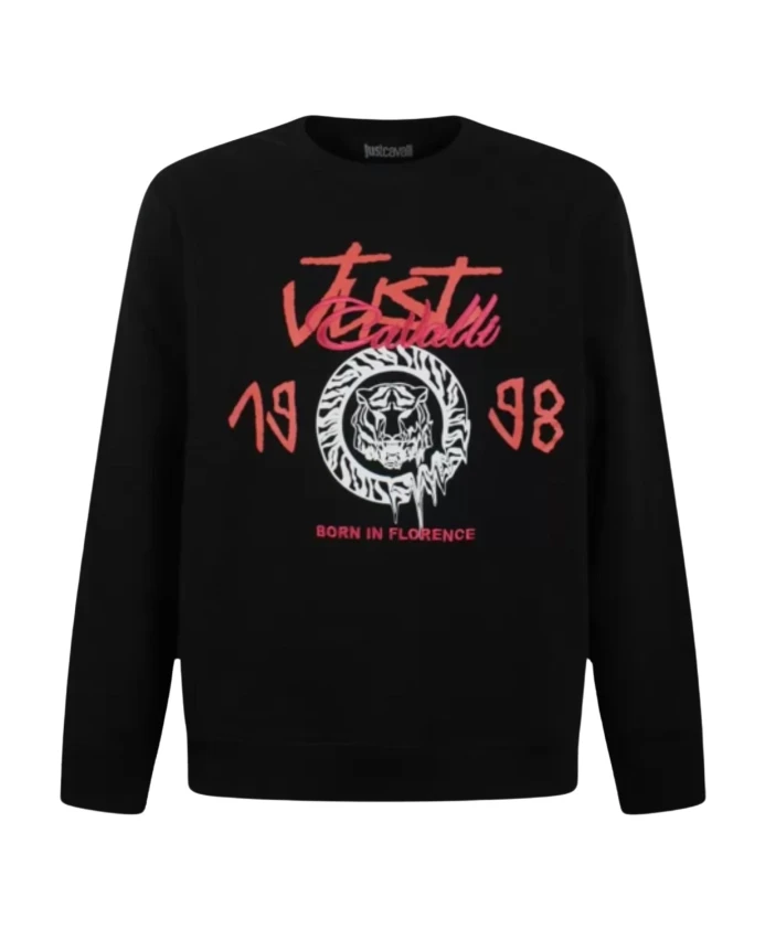 

Толстовка из ворсистого флиса Just Cavalli, черный