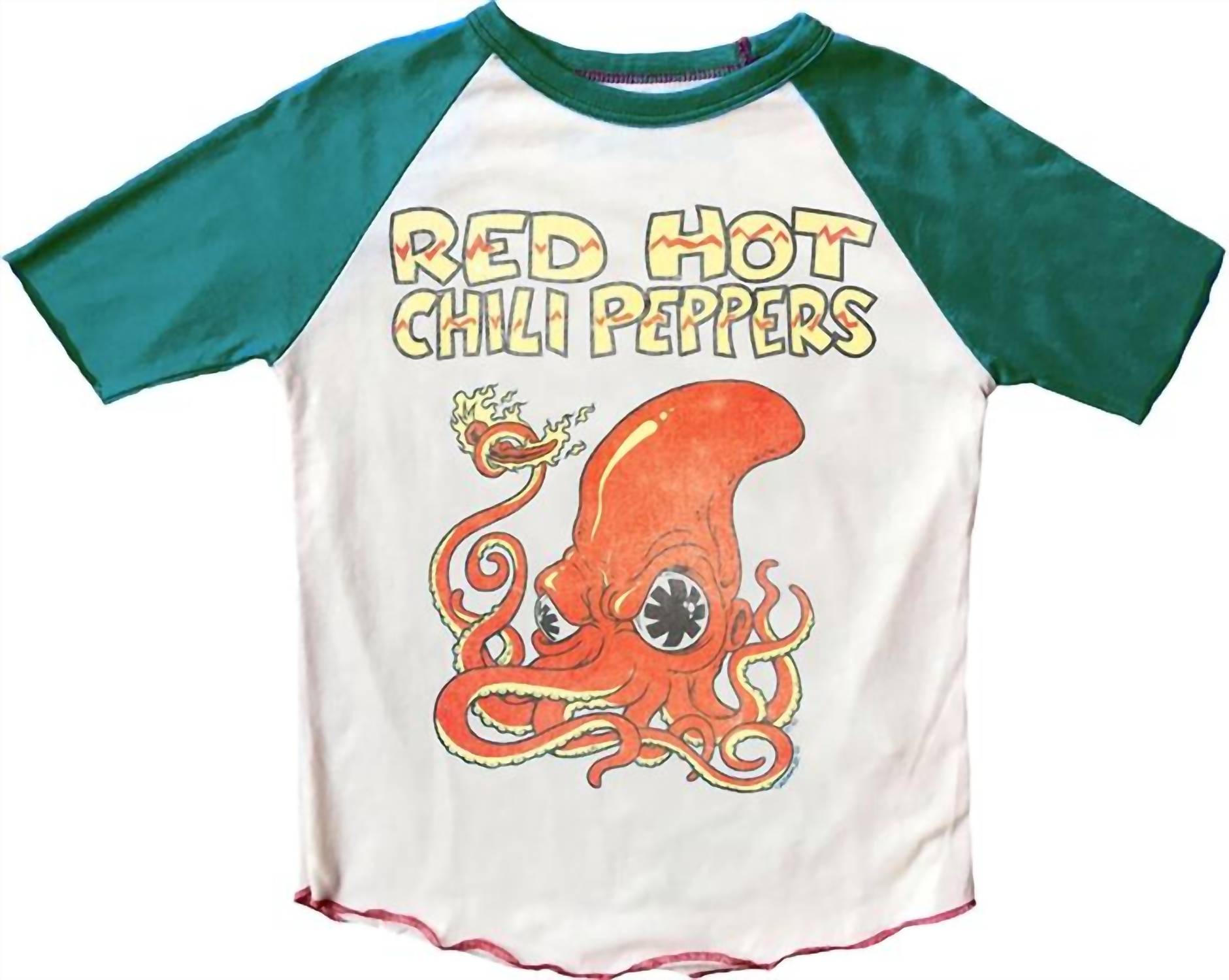 

Футболка Red Hot Chili Pepper цвета «кремовый/зеленый» ROWDY SPROUT