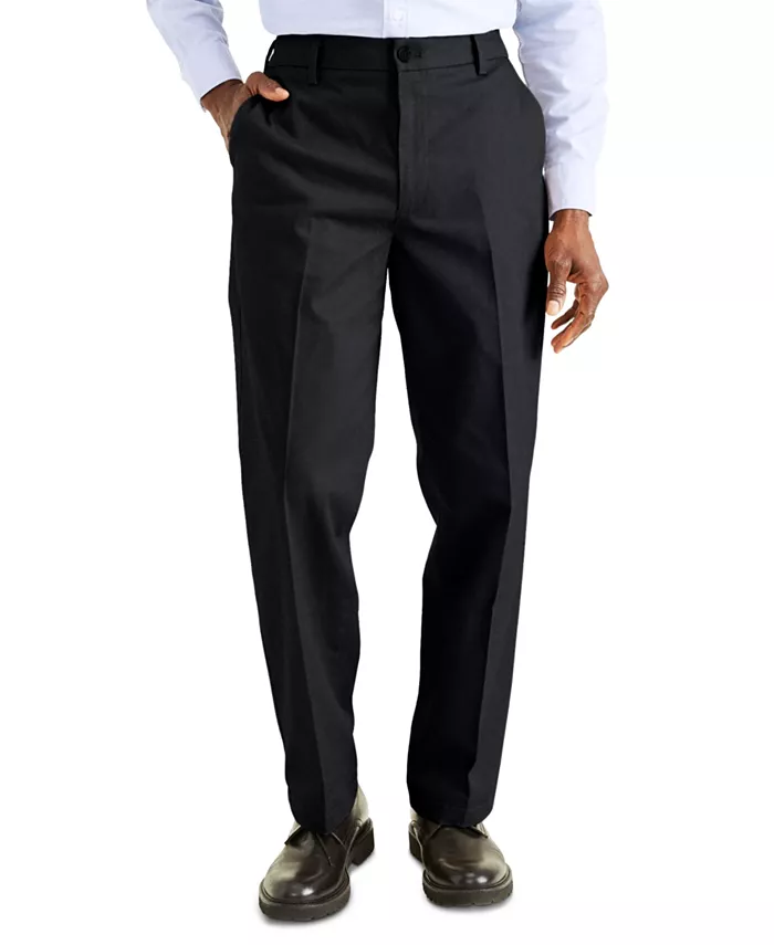 

Мужские классические немнущиеся хаки брюки Signature Classic Fit с защитой от пятен Dockers, черный