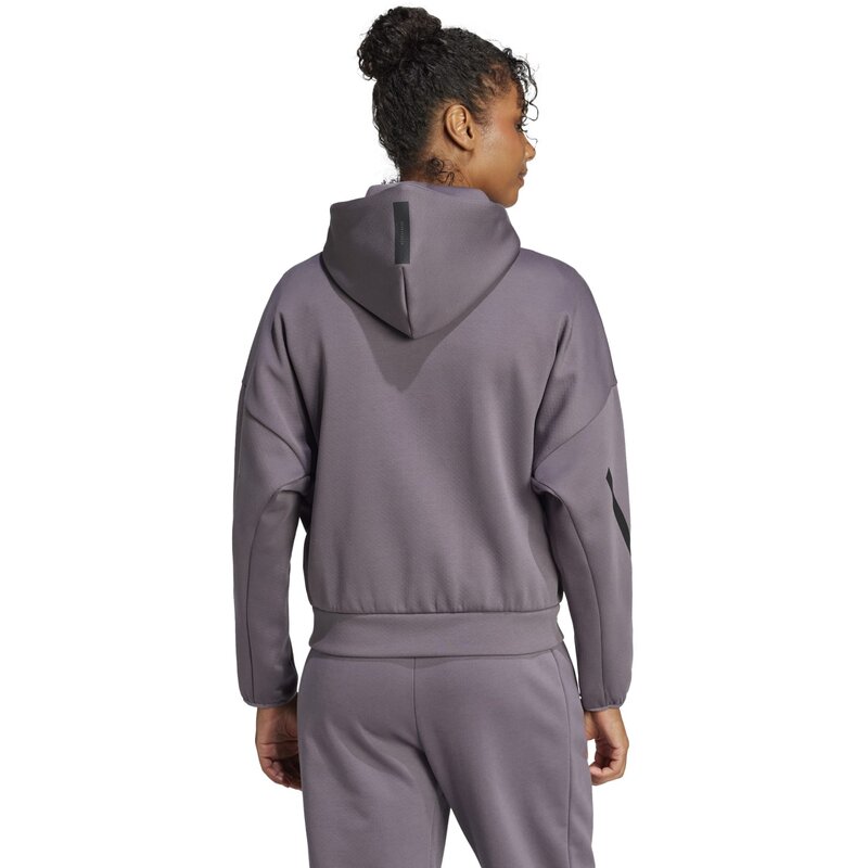 Толстовка с капюшоном и застежкой-молнией (очень длинная) Adidas, цвет grestr — фото 3