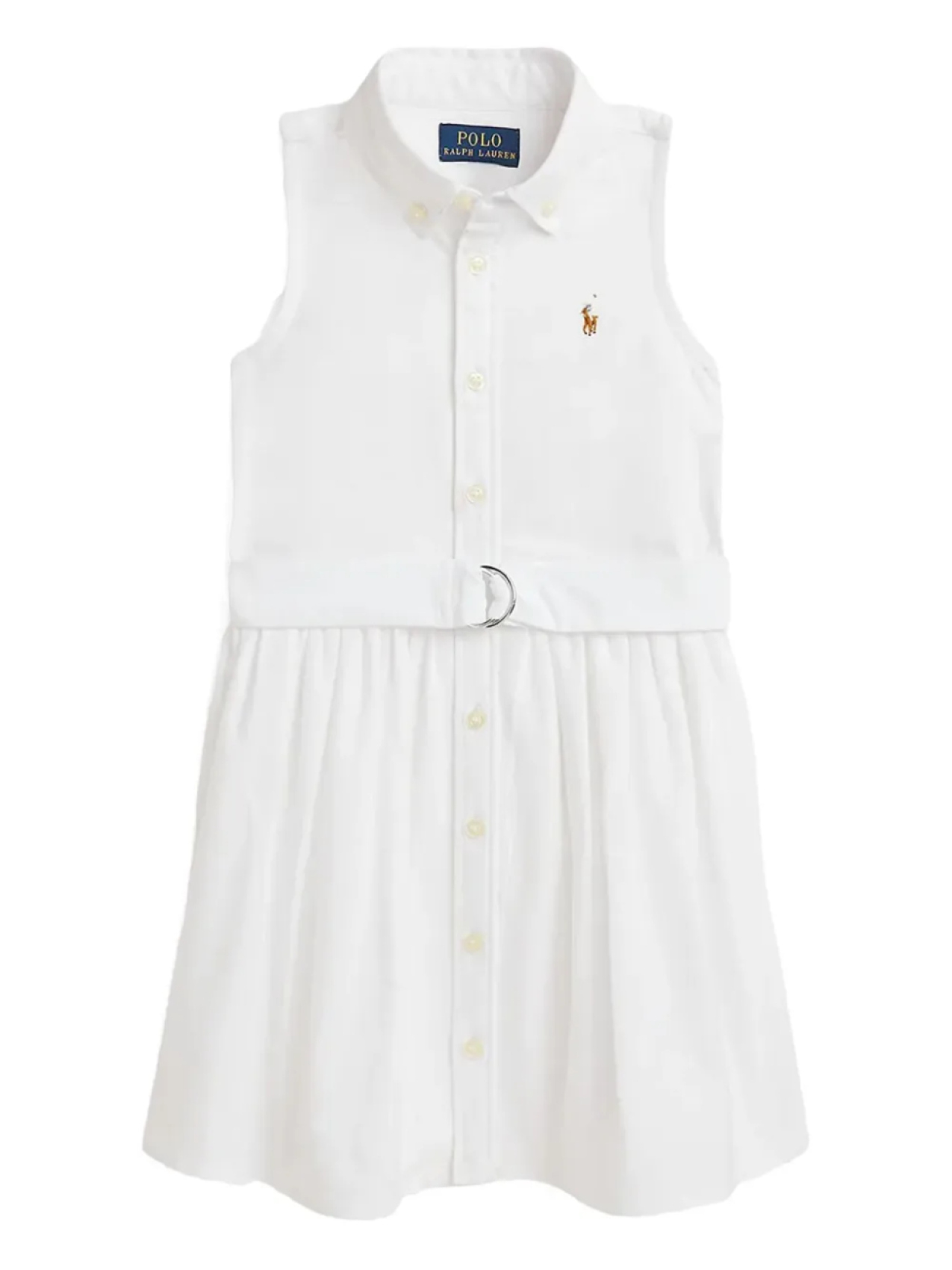 

Платье с поясом Polo Ralph Lauren, белый