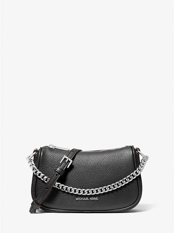 

Маленькая сумка через плечо Carmela из шагреневой кожи Michael Kors, черный