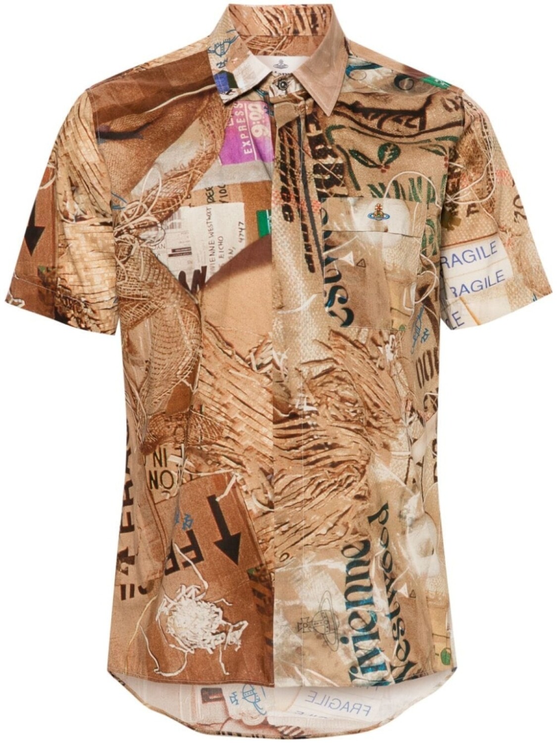 

Vivienne Westwood рубашка Trash, коричневый