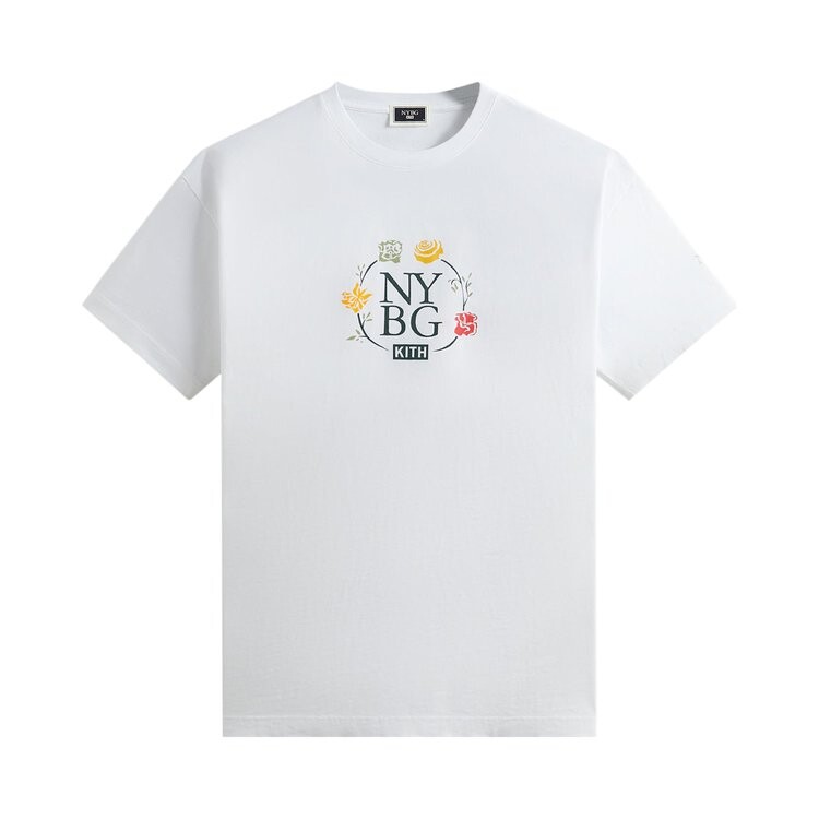 

Футболка Kith x New York Botanical Garden Logo Vintage 'White', белый