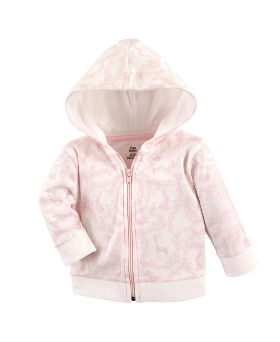 Хлопковая толстовка, боди или футболка и брюки Yoga Sprout, Lace Garden Baby — фото 2