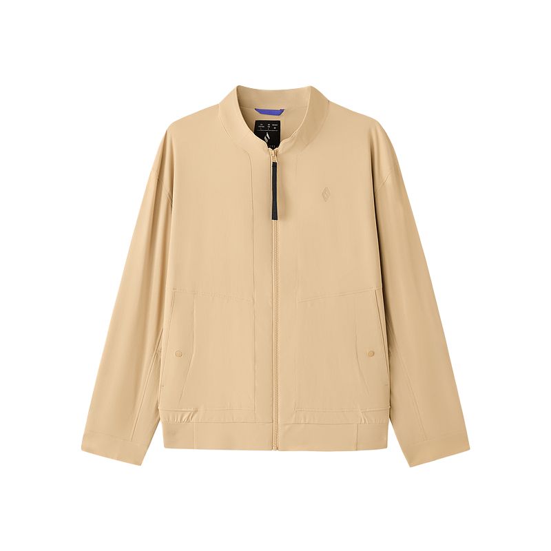 

Skechers Мужская куртка, бежево-желтые, цвет "кунжутный", 03LF, воротник-стойка, средней толщины, другие цвета