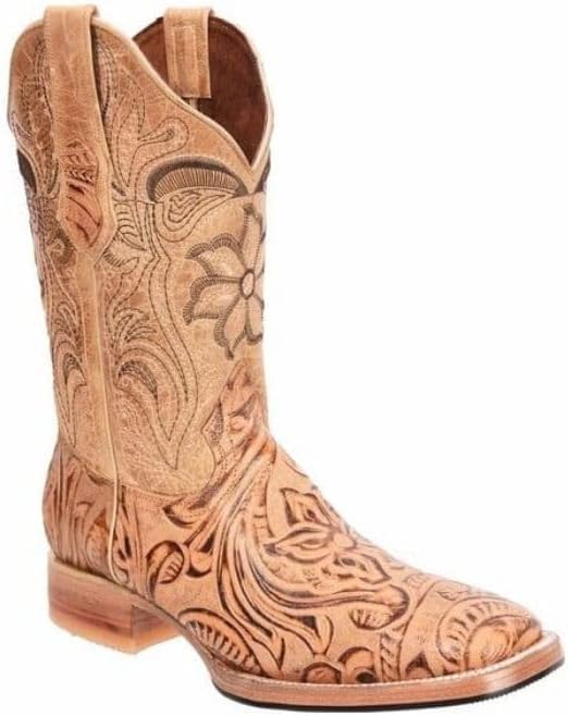 

Мужские ковбойские сапоги ручной работы из натуральной кожи Cincelado - медовый Generic, initial