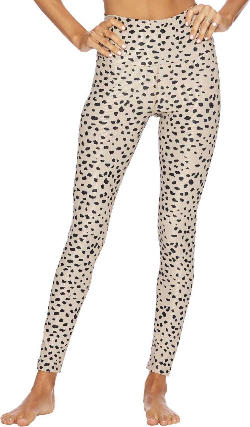 

Леггинсы Beach Riot Ribbed Ayla Leggings, цвет Taupe Spot