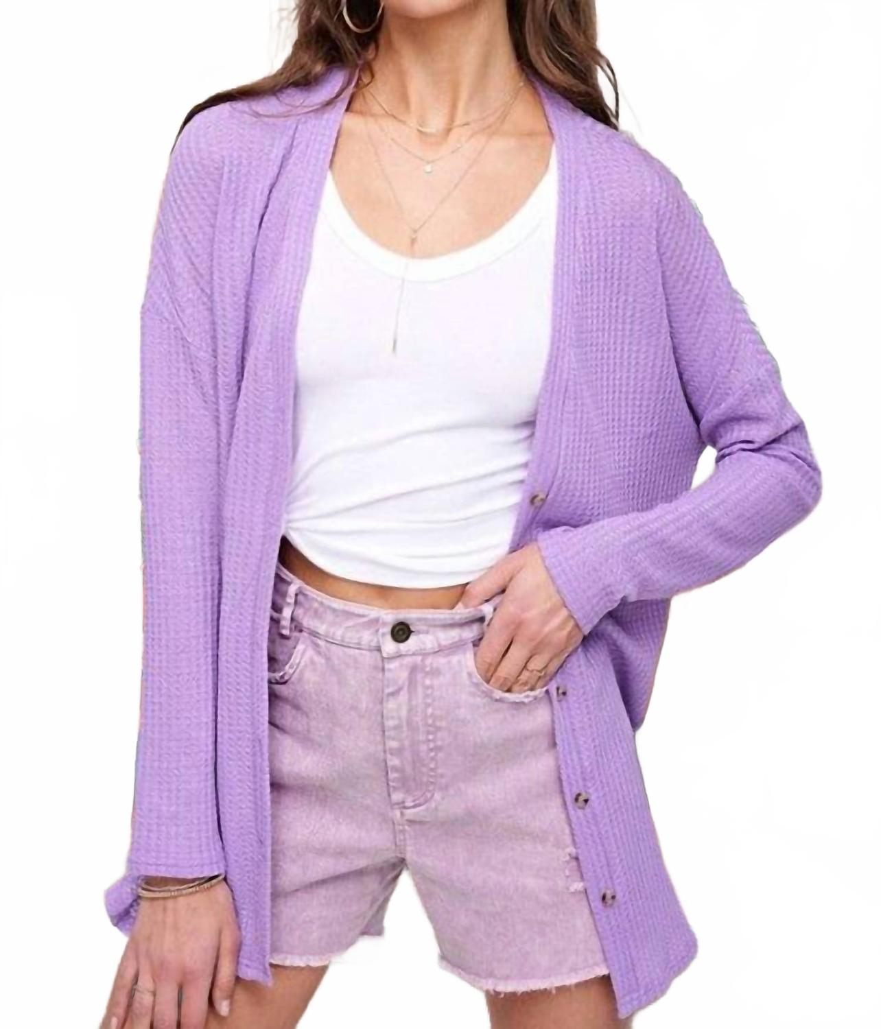 

Кардиган Грета в лавандовом цвете LA MIEL