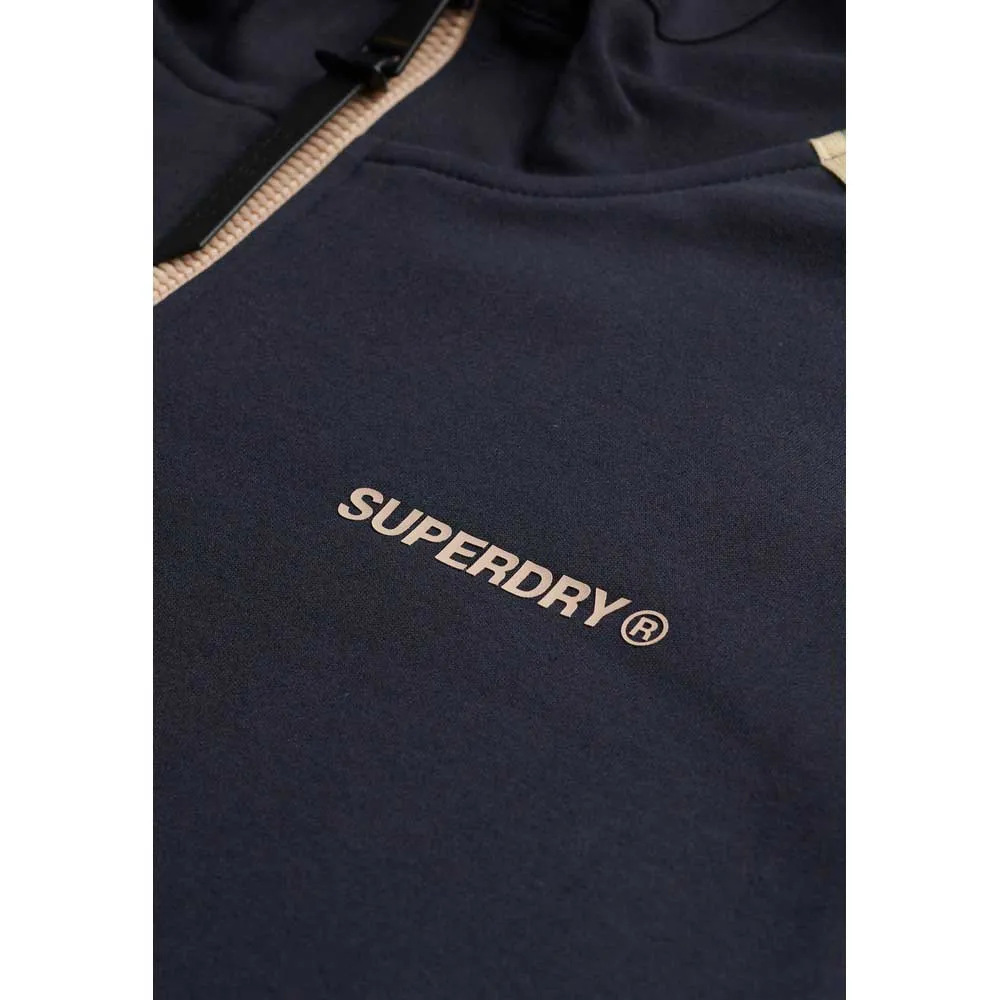 Толстовка Superdry Tech Cult свободного кроя на молнии, синий — фото 4