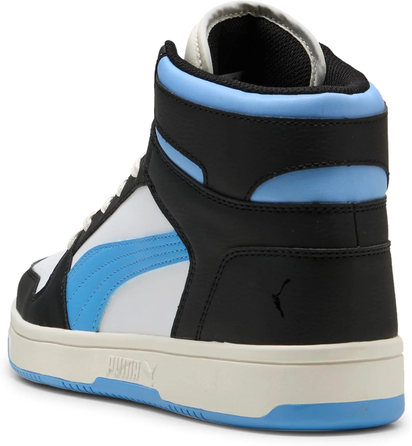 Кроссовки PUMA Unisex Rebound Layup Lo Trainers, черный/светло-голубой/слоновая кость — фото 3