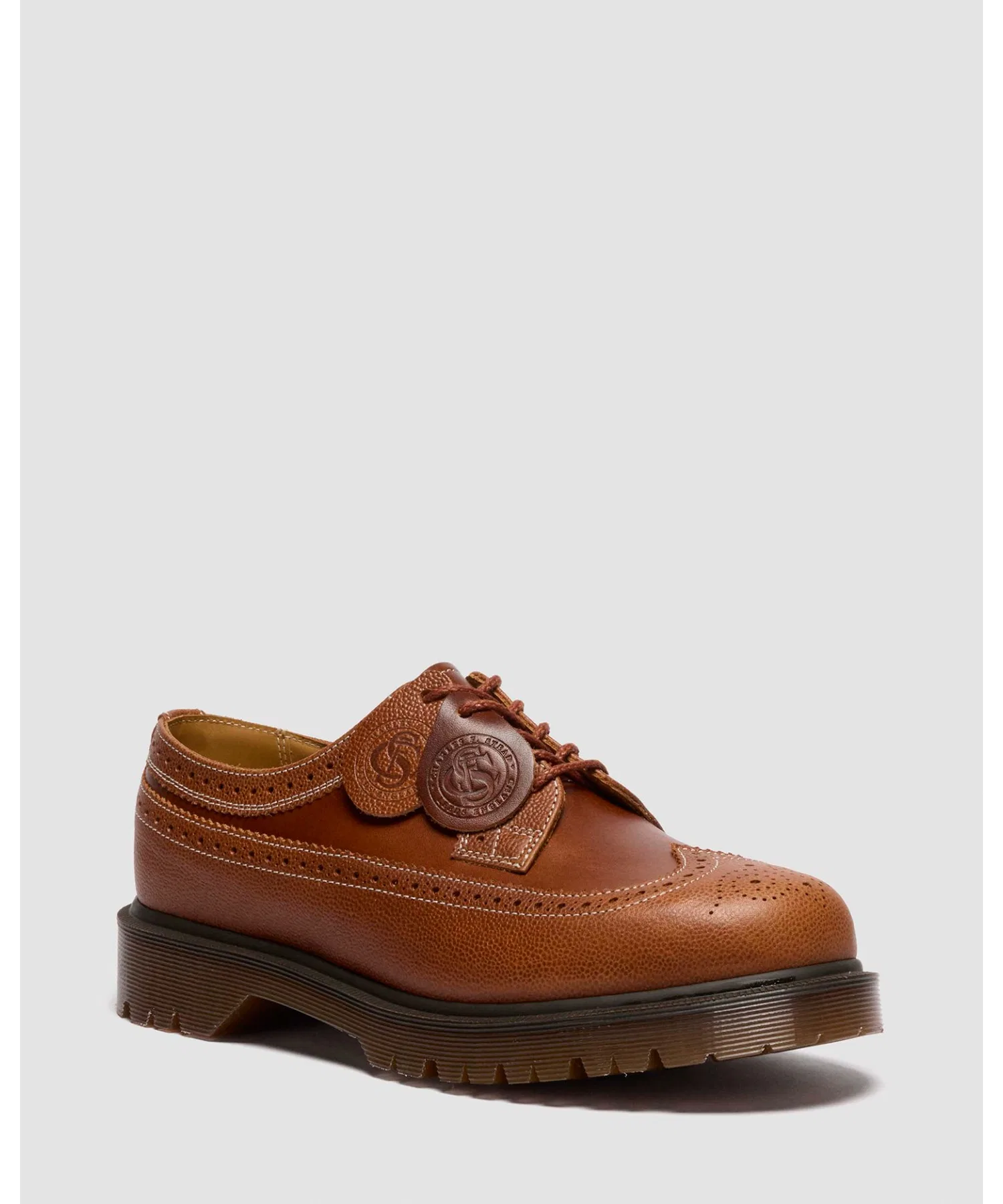 Мужские/женские ботинки броги Dr. Martens MIE из кожи Westminster коричневые