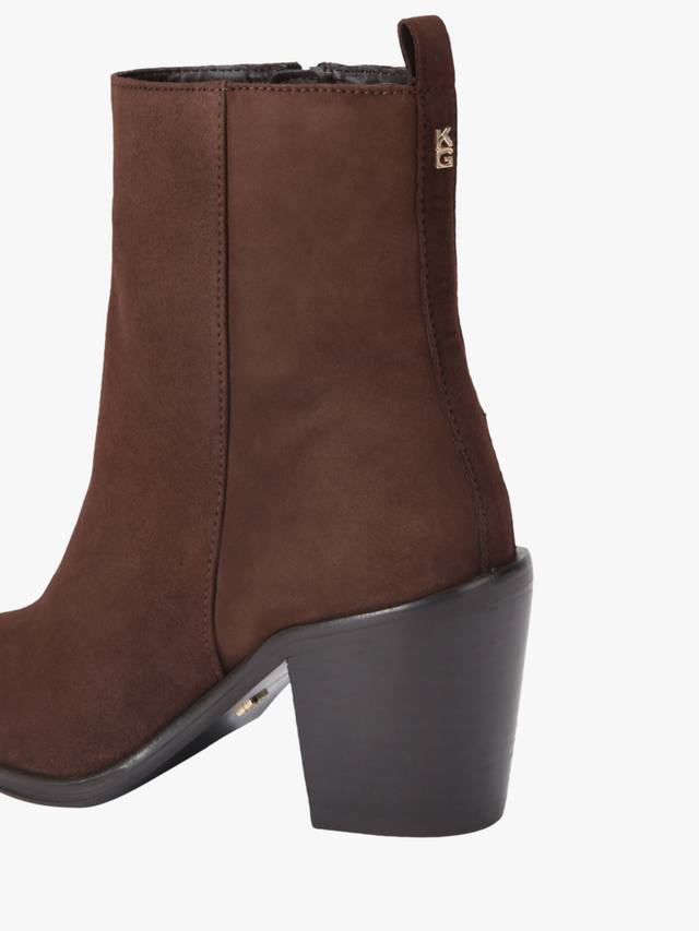 Террасовые замшевые ботинки до щиколотки KG Kurt Geiger, Brown — фото 3